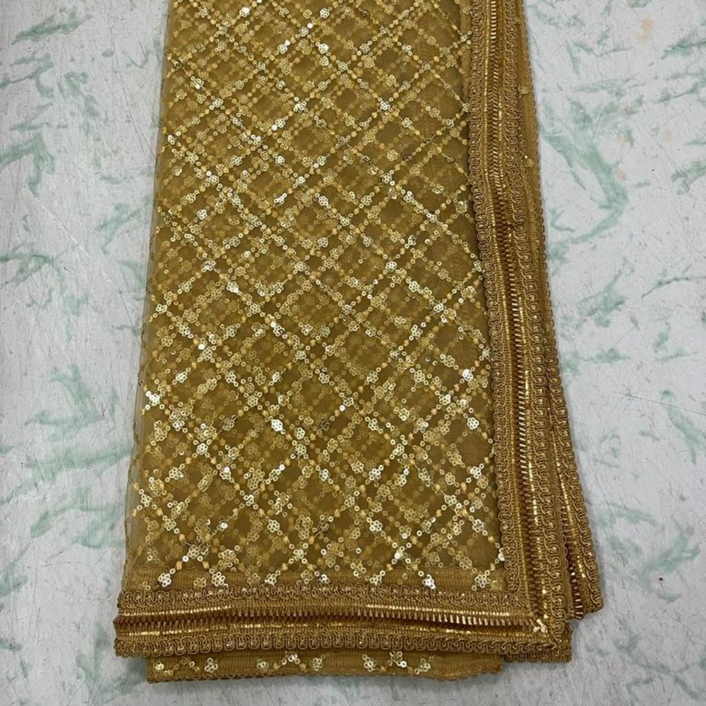 Traditional Embroidered Work Bridal,Wedding Wear Indian Dupatta gold net dupatta